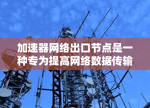 加速器网络出口节点是一种专为提高网络数据传输效率和性能设计的网络设备，通常与路由器或防火墙结合使用，以实现更高效的数据处理和加速。以下是对加速器网络出口节点的详细分析