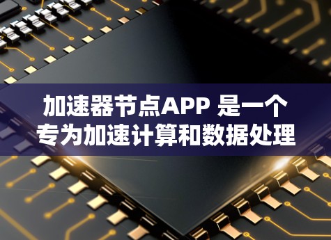 加速器节点APP 是一个专为加速计算和数据处理任务设计的应用程序,旨在通过并行计算和优化算法来提高数据处理效率。以下是对该应用程序的详细分析和总结 加速器节点APP 是一个专为加速计算和数据处理任务设计的应用程序,旨在通过并行计算和优化算法来提高数据处理效率。以下是对该应用程序的详细分析和总结