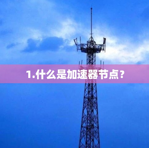 1.什么是加速器节点？